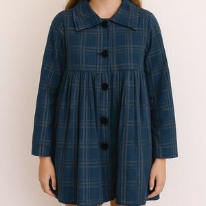 Opening Ceremony Pleated Swing Coat